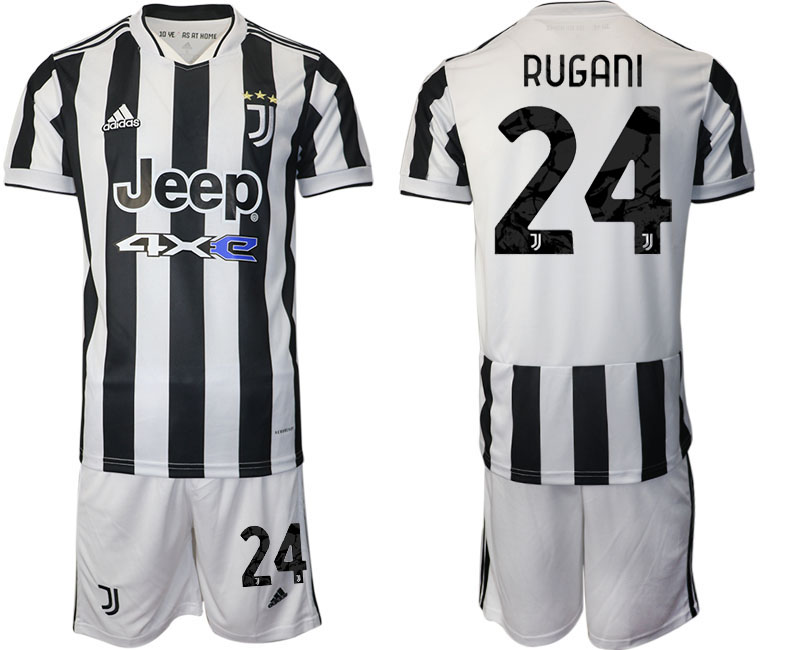 Men 2021-2022 Club Juventus home white #24 Adidas Soccer Jerseys